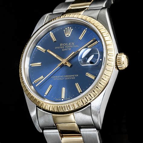 rolex quadranre blu